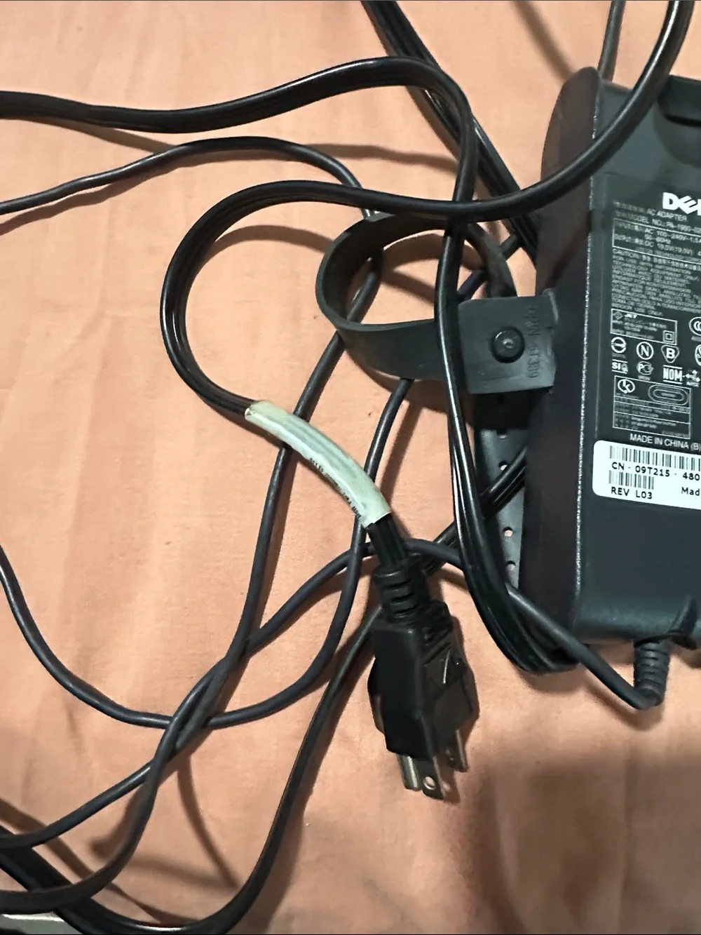 Dell Black AC Adapter Power Brick with Cable